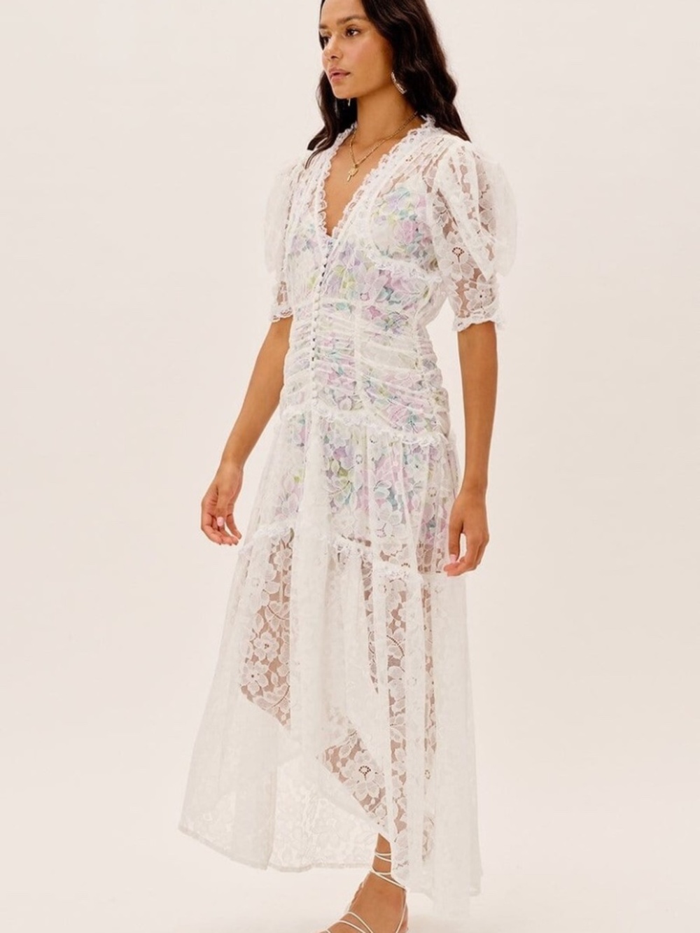 For Love & Lemons x Free People Lorette Lace Dress Size Small NWT $297